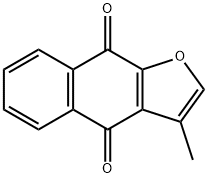 3-メチルナフト[2,3-b]フラン-4,9-ジオン 化学構造式