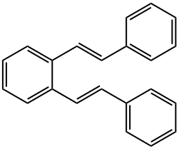 1,2-Bis[(E)-2-phenylethenyl]benzene,27164-48-3,结构式