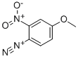 4-メトキシ-2-ニトロベンゼンジアゾニウム 化学構造式