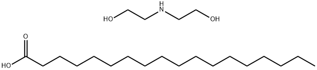 stearic acid, compound with 2,2'-iminodiethanol (1:1) Struktur