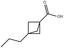 Bicyclo[1.1.1]pentane-1-carboxylic acid, 3-propyl- (9CI) 化学構造式
