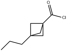 Bicyclo[1.1.1]pentane-1-carbonyl chloride, 3-propyl- (9CI) 结构式