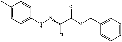 Benzyl2-chloro-2-[2-(4-methylphenyl)hydrazono]acetate 化学構造式