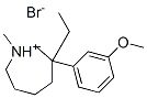 3-ethylhexahydro-3-(3-methoxyphenyl)-1-methyl-1H-azepinium bromide|