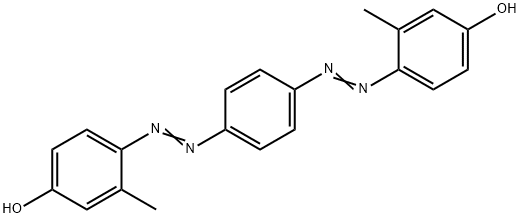4,4'-[1,4-亚苯基二(偶氮)]二(3-甲基-苯酚),27184-69-6,结构式