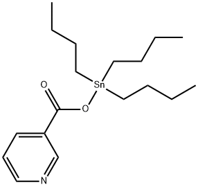 tributyl(nicotinoyloxy)stannane Struktur