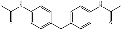 ビス[4-(アセチルアミノ)フェニル]メタン 化学構造式