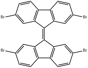 2,2',7,7'-TetrabroMo-9,9'-bifluorenylidene Struktur