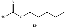 アミルキサントゲン酸カリウム 化学構造式