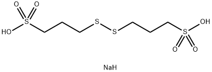 聚二硫二丙烷磺酸钠, 27206-35-5, 结构式