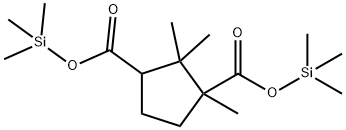 1,2,2-トリメチル-1,3-シクロペンタンジカルボン酸ビス(トリメチルシリル) 化学構造式