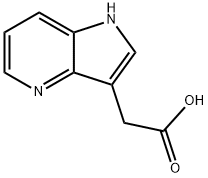 1H-吡咯并[3,2-B]吡啶-3-乙酸, 27224-27-7, 结构式
