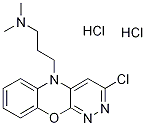 [3-(3-Chloro-5H-pyridazino[3,4-b][1,4]benzoxazin-5-yl)propyl]dimethylamine dihydrochloride Structure