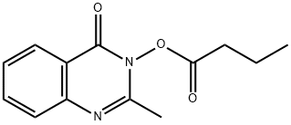 4(3H)-Quinazolinone, 3-(butyryloxy)-2-methyl- Struktur