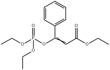 ethyl (Z)-3-diethoxyphosphoryloxy-3-phenyl-prop-2-enoate Structure