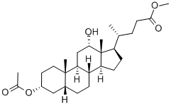 5BETA-CHOLANIC ACID-3ALPHA,12ALPHA-DIOL 3-ACETATE METHYL ESTER Struktur