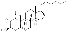 (1ALPHA,2ALPHA[N]-3H)-CHOLESTEROL Structure