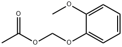 Acetic acid 2-methoxyphenoxymethyl ester Struktur