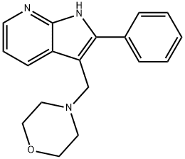3-(Morpholinomethyl)-2-phenyl-1H-pyrrolo[2,3-b]pyridine Structure