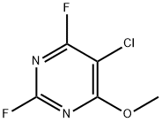 5-Chloro-2,4-difluoro-6-methoxypyrimidine 化学構造式