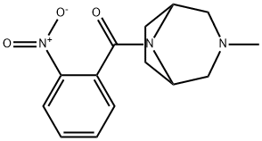 3-Methyl-8-(o-nitrobenzoyl)-3,8-diazabicyclo[3.2.1]octane Structure