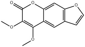 5,6-Dimethoxy-7H-furo[3,2-g][1]benzopyran-7-one Structure