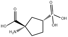 Cyclopentanecarboxylic acid, 1-amino-3-phosphono-, (1S,3R)- (9CI),272783-90-1,结构式