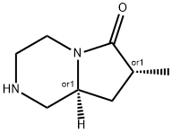 Pyrrolo[1,2-a]pyrazin-6(2H)-one, hexahydro-7-methyl-, (7R,8aS)-rel- (9CI),272786-82-0,结构式