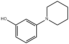 3-ピペリジノフェノール 化学構造式