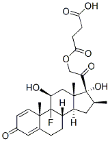 9-fluoro-11beta,17,21-trihydroxy-16beta-methylpregna-1,4-diene-3,20-dione 21-(hydrogen succinate)  Structure