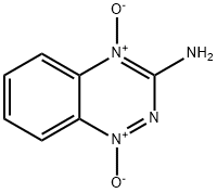 3-AMINO-1,2,4-BENZOTRIAZINE-1,4-DIOXIDE Struktur