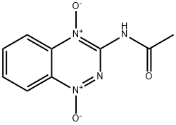 3-(Acetylamino)-1,2,4-benzotriazine 1,4-dioxide Struktur