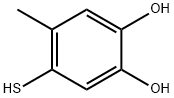 4-methyl-5-sulfanyl-benzene-1,2-diol Structure