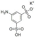 5-アミノ-1,3-ベンゼンジスルホン酸1-カリウム 化学構造式