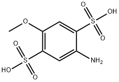 4-Methoxyaniline-2,5-disulfonic acid Struktur