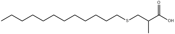2-(ドデシルチオメチル)プロピオン酸 化学構造式