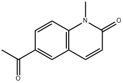 Carbostyril, 6-acetyl-1-methyl- (8CI) Structure