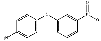 p-(m-ニトロフェニルチオ)アニリン 化学構造式