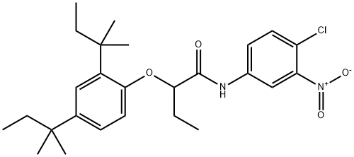 4'-chloro-2-(2,4-di-tert-pentylphenoxy)-3'-nitrobutyranilide|