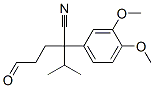 3-(3,4-dimethoxyphenyl)-2-methyl-6-oxohexane-3-carbonitrile Struktur