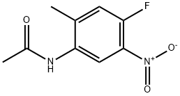 AcetaMide, N-(4-fluoro-2-Methyl-5-nitrophenyl)- Struktur