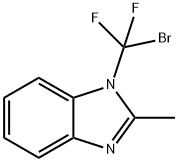 1-BROMODIFLUORMETHYL-2-METHYLBENZIMIDAZOLE Struktur