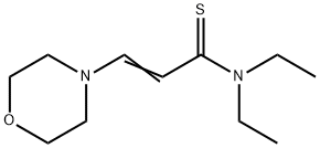2-Propenethioamide,  N,N-diethyl-3-(4-morpholinyl)- Struktur
