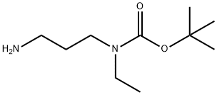 N-(3-氨基丙基)-N-(乙基)氨基甲酸叔丁酯 结构式