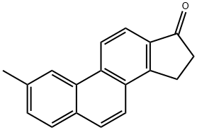 15,16-Dihydro-2-methyl-17H-cyclopenta(a)phenanthren-17-one Struktur