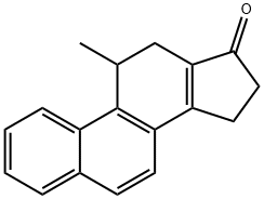 11-Methyl-11,12,15,16-tetrahydro-17H-cyclopenta(a)phenanthren-17-one Structure