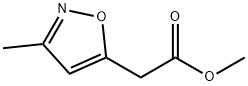 3-メチル-5-イソオキサゾール酢酸メチル 化学構造式