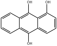 1,9,10-Anthracenetriol 结构式