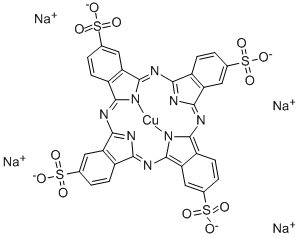 酞菁铜四磺酸四钠盐, 27360-85-6, 结构式