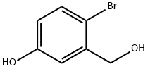 4-bromo-3-(hydroxymethyl)phenol Struktur